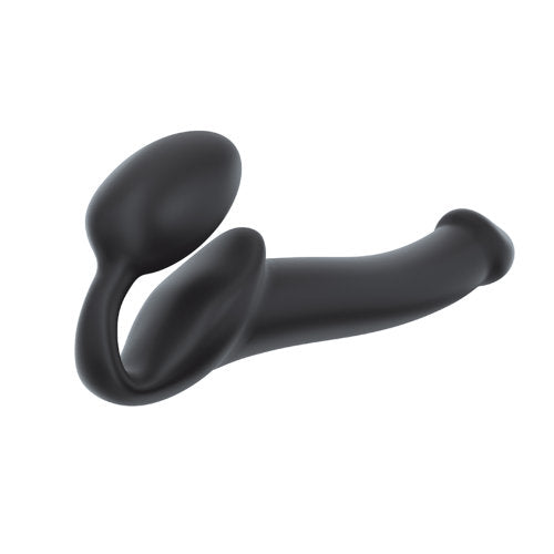 Strap-on-Me Semi-Realistic Bendable Strap-On Black Medium