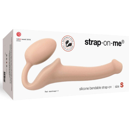 Strap-on-Me Semi-Realistic Bendable Strap-On Vanilla Small