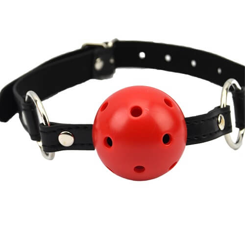 Bound to Please Breathable Ball Gag Red