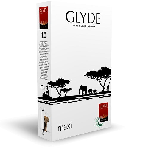 Glyde Ultra Maxi Vegan Condoms 10 Pack