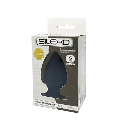 SilexD Dual Density Small Silicone Butt Plug 3.5 inches