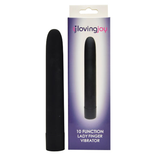 Loving Joy 10 Function Lady Finger Vibrator Black