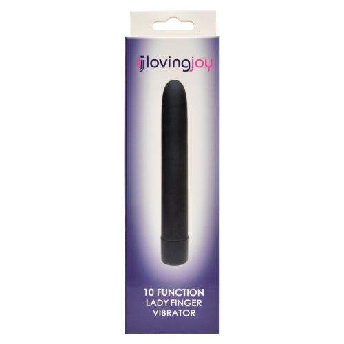 Loving Joy 10 Function Lady Finger Vibrator Black