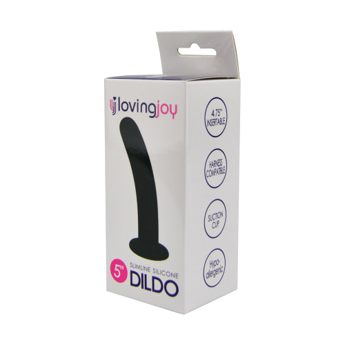 Loving Joy Slimline Silicone Dildo 5 Inch