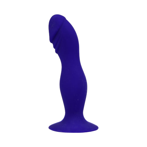 Loving Joy 6 Inch Silicone Dildo with Suction Cup Midnight Blue