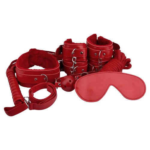 Loving Joy Beginner's Bondage Kit Red (8 Piece)