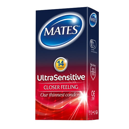 Mates Ultra Sensitive Condoms 14 Pack